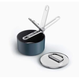 Joseph Joseph Space Folding Handle Ceramic Non-stick 15cm Blue Saucepan & Lid – 45037