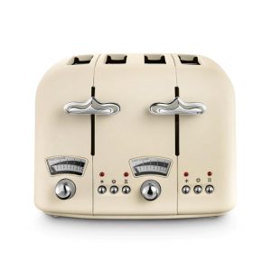 Delonghi Argento Flora 4 Slice Beige Toaster CT04BG