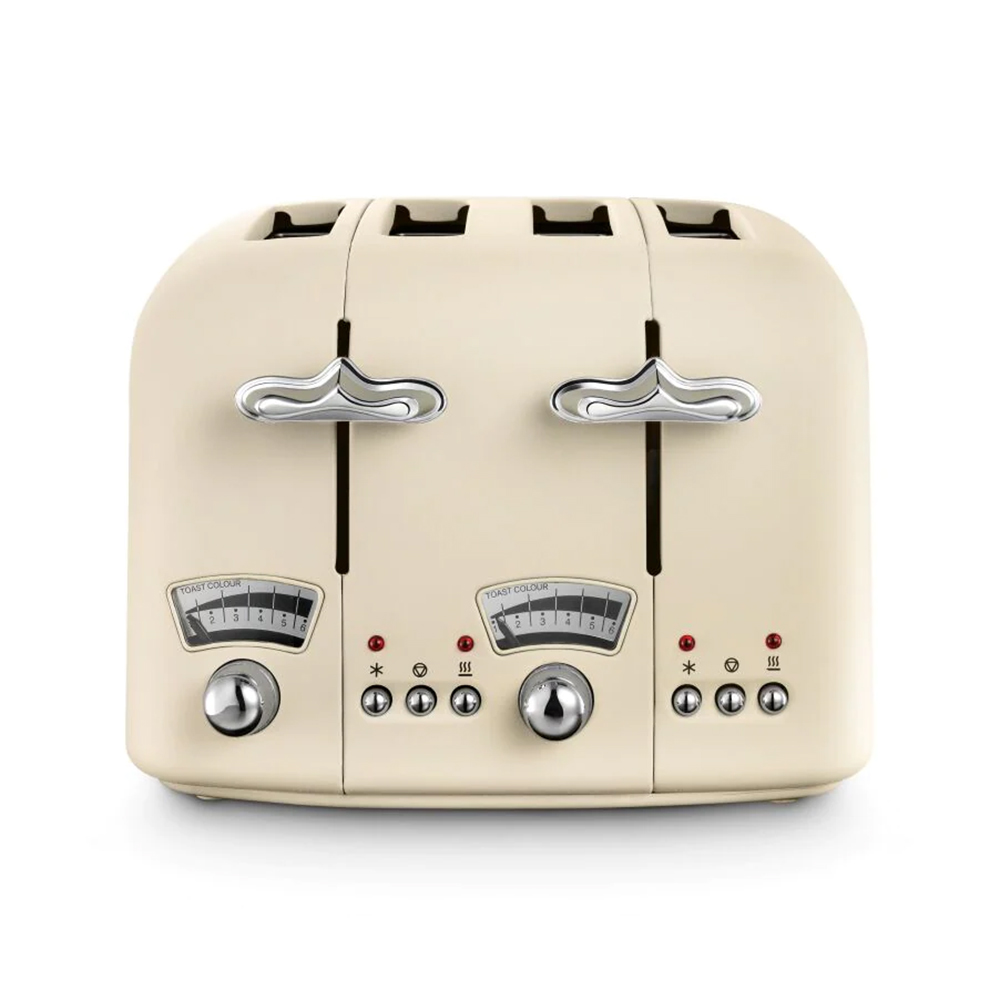 Delonghi Argento Silva 4 Slice Toaster in Grey CT04GY