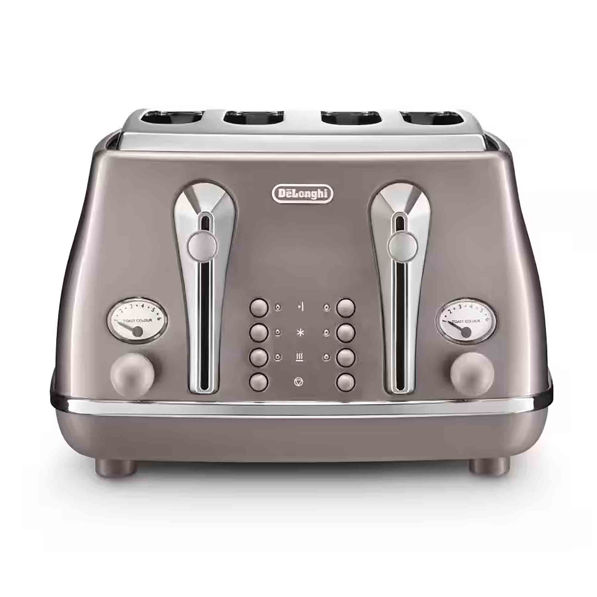 Delonghi Icona Metallics 4 Slice Toaster in Pink – CTOT4003PK