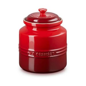 Le Creuset Stoneware Biscuit Jar Cerise