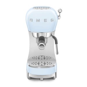 Smeg Espresso Coffee Machine in Pastel Blue ECF02PBUK