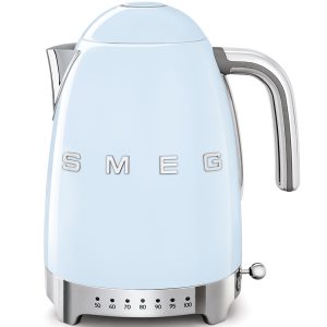 Smeg Variable Temperature Kettle in Pastel Blue KLF04PBUK