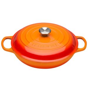 Le Creuset Signature Cast Iron Shallow Casserole Dish in Volcanic 30cm