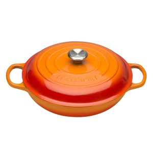 Le Creuset Signature Cast Iron Shallow Casserole Dish in Volcanic 26cm
