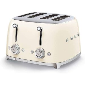 Smeg 4 Slice Toaster 50’s Style in Cream TSF03CRUK
