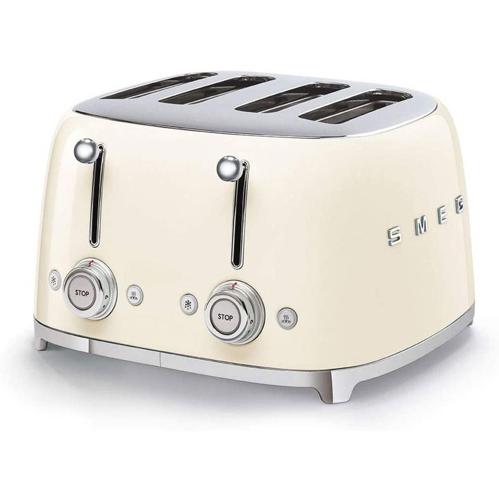 Smeg 4 Slice Toaster 50’s Style in Cream TSF03CRUK