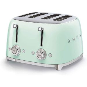 Smeg 4 Slice Toaster 50’s Style in Pastel Green TSF03PGUK