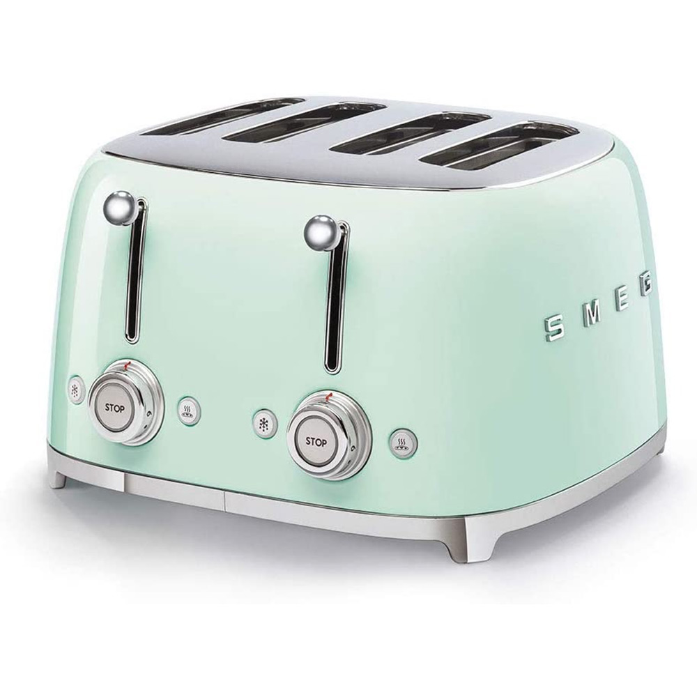 Smeg 4 Slice Toaster 50’s Style in Pastel Green TSF03PGUK