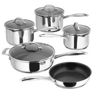 Stellar Profile 5 Piece Draining Saucepan Set S7C4D