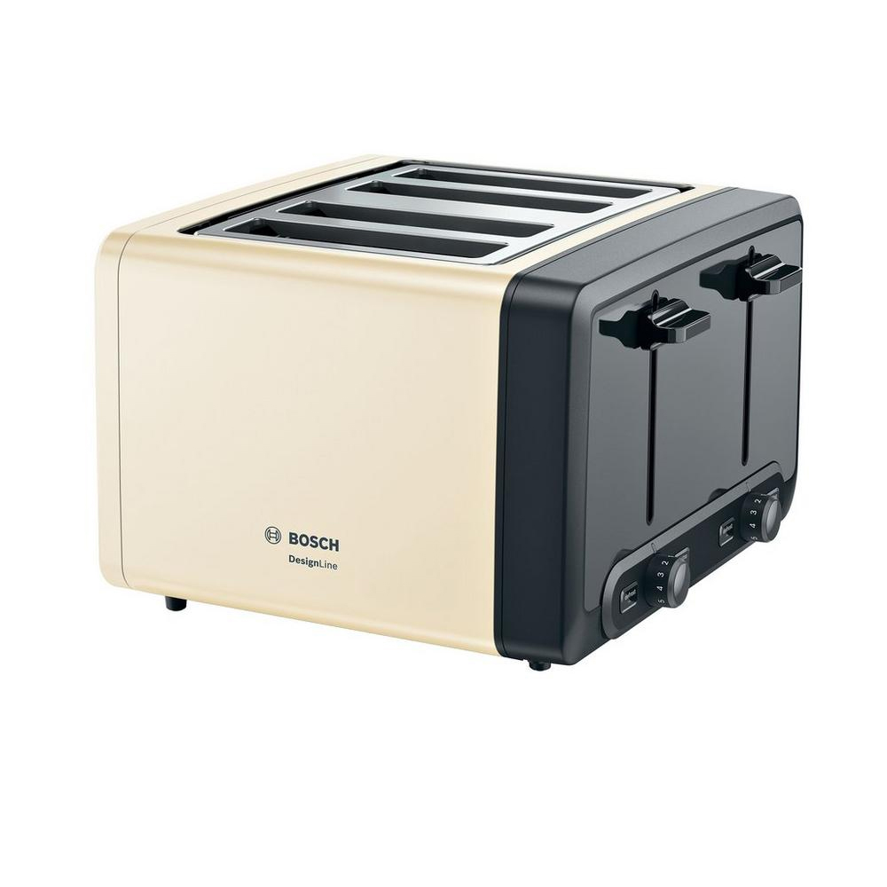 Bosch TAT4P447GB 4 Slice Toaster in Cream