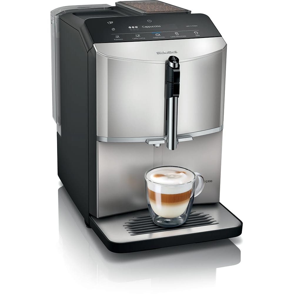 Siemens Automatic Bean to Cup Freestanding Coffee Machine in Silver TF303G07