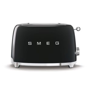 Smeg 2 Slice Toaster 50’s style in Black TSF01BLUK