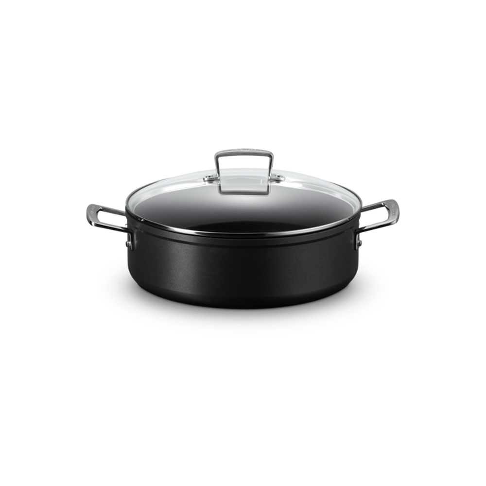 Le Creuset Toughened Non-Stick Sauteuse with Glass Lid 28cm