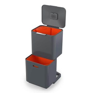 Joseph Joseph Totem Max 60L Bin Waste Separation and Recycling Unit in Graphite